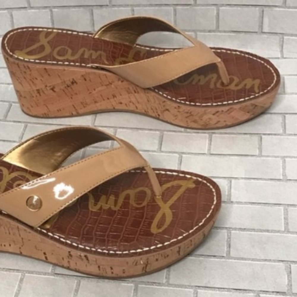 Sam Edelman Romy Cork Wedges size 10